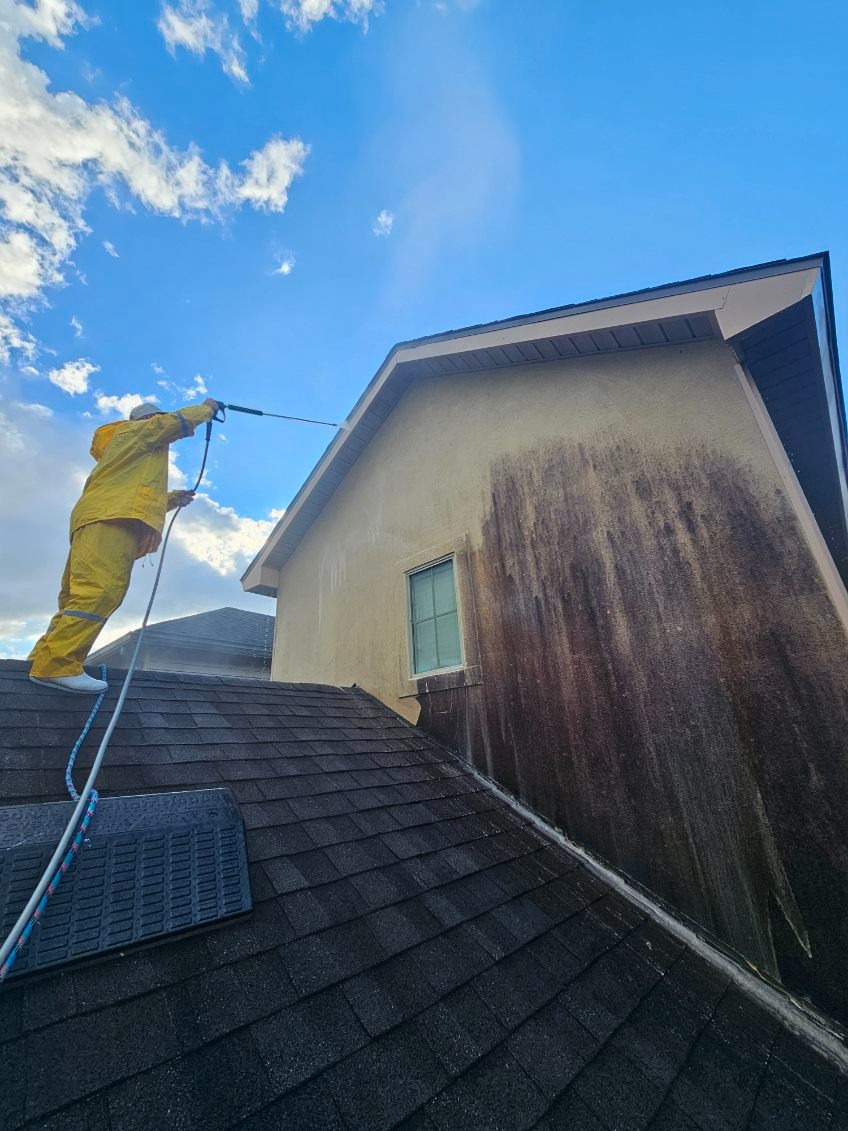 Our Pressure Washing service removes dirt, mildew, and stains from your home’s exterior, creating a clean surface that boosts curb appeal and prepares areas for painting by our commercial painting services experts.